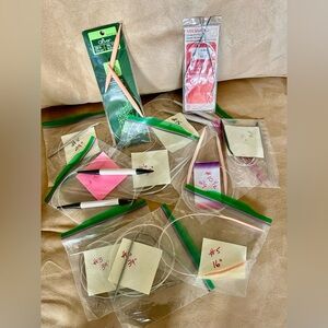 Lot of 10 Circular Knitting Needles